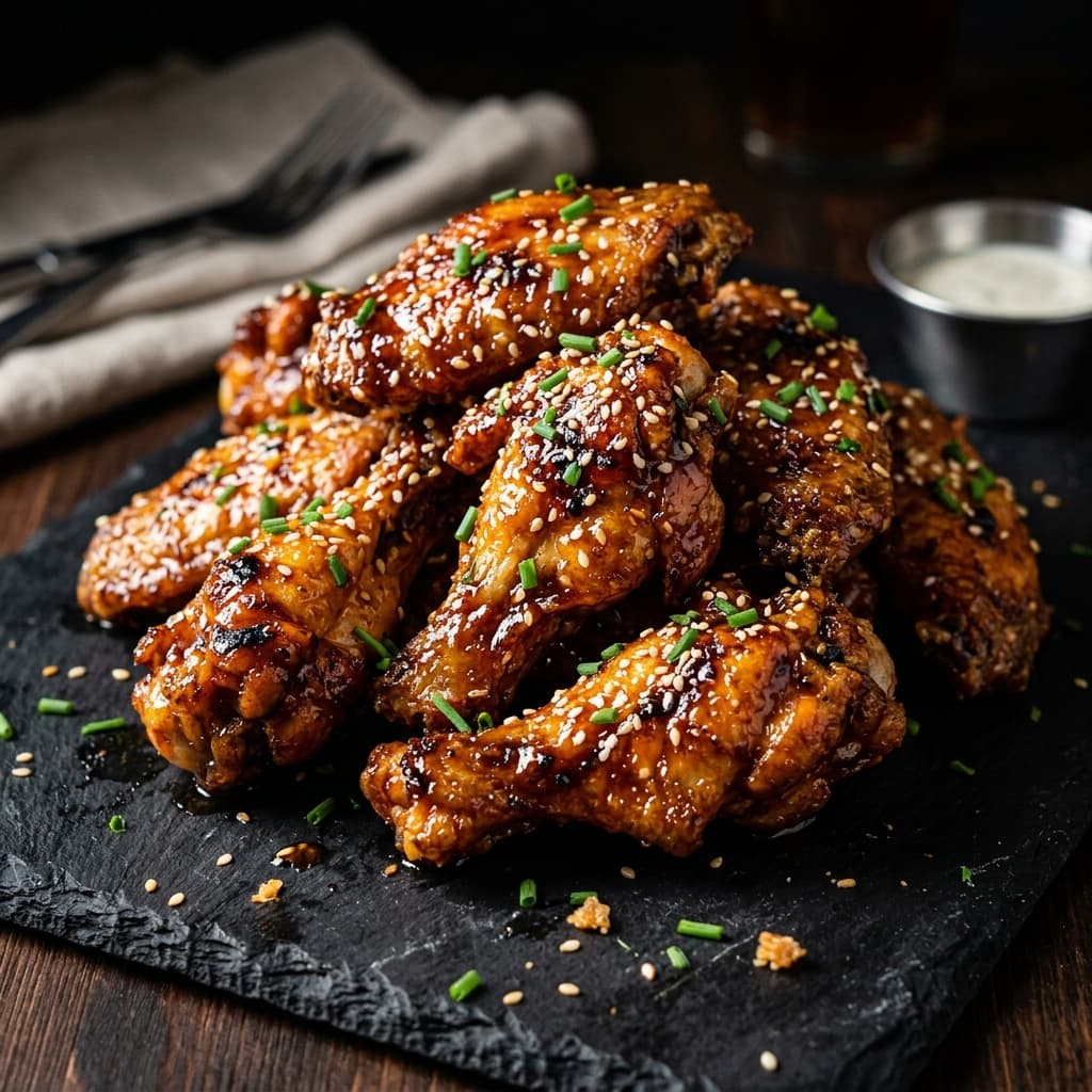 Sticky BBQ Chicken Wings