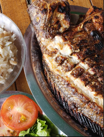 Peixe Assado na Brasa